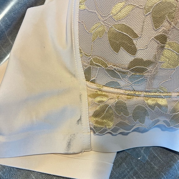 NWT Senobra Elegant Gold Leaf Patterned Women's Bra 5XL - Picture 8 of 10
